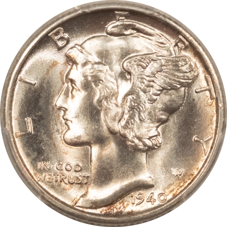 Mercury Dimes 1940-D MERCURY DIME – PCGS MS-66 FB, FRESH & NICE!