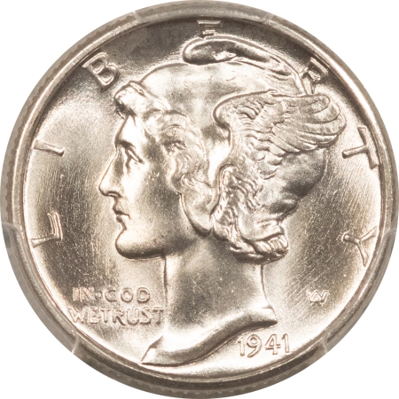 Mercury Dimes 1941-D MERCURY DIME – PCGS MS-65 FB, BLAST WHITE