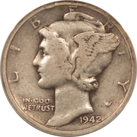 Mercury Dimes 1942/1 MERCURY DIME – ANACS F-15, KEY-DATE!