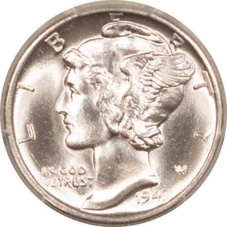 Mercury Dimes 1943-D MERCURY DIME – PCGS MS-65 FB, BLAST WHITE GEM!