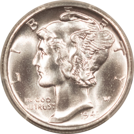 Mercury Dimes 1943-S MERCURY DIME – PCGS MS-66, BLAZING WHITE & SUPERB!