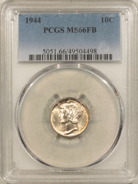 Mercury Dimes 1944 MERCURY DIME – PCGS MS-66 FB