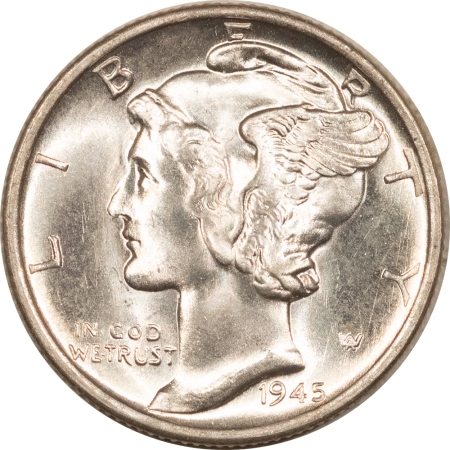 New Store Items 1945-S MICRO MERCURY DIME – GEM BU!