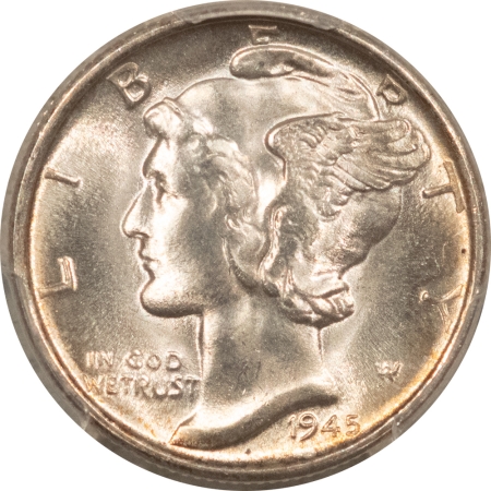 Mercury Dimes 1945-S MERCURY DIME – PCGS MS-66, PRETTY & LUSTROUS!