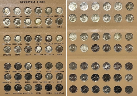 New Store Items 1946-2015 235 COIN ROOSEVELT 10C SET DANSCO #8125 W/ BUs & PROOFS TONS OF SILVER