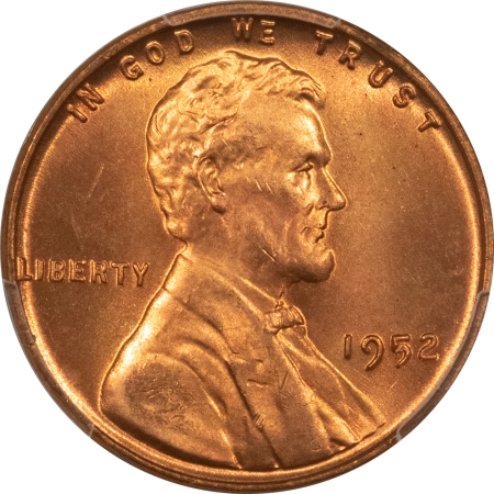 Lincoln Cents (Wheat) 1952 LINCOLN CENT – PCGS MS-66 RD