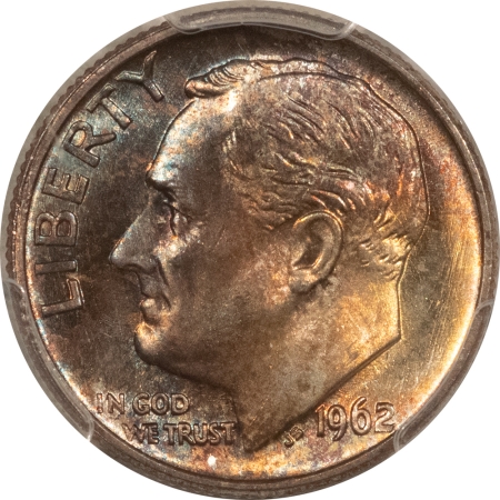 New Certified Coins 1962 ROOSEVELT DIME – PCGS MS-66, PRETTY!