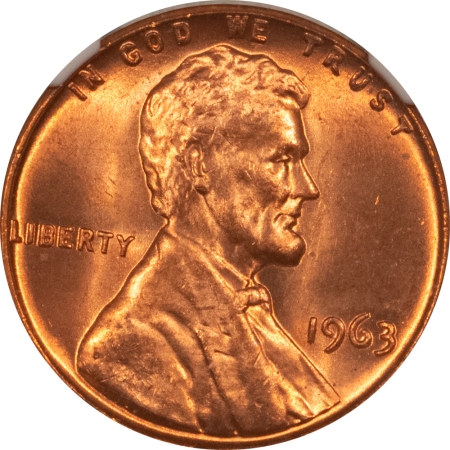 Lincoln Cents (Memorial) 1963 LINCOLN CENT – NGC MS-66 RD