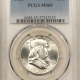 Franklin Halves 1961-D FRANKLIN HALF DOLLAR – PCGS MS-65, BLAST WHITE!