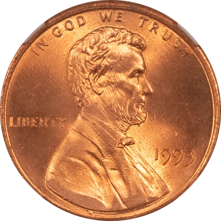 Lincoln Cents (Memorial) 1993 LINCOLN CENT – NGC MS-67 RD