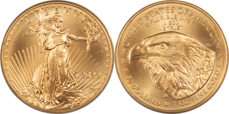 American Gold Eagles, Buffaloes, & Liberty Series 2022 AMERICAN GOLD EAGLE 4 COIN SET 1.85 OZ AGW ANACS MS70 FIRST STRIKE 10 OF 75