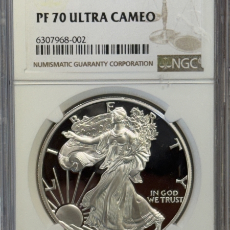 American Silver Eagles 1997-P 1 OZ PROOF AMERICAN SILVER EAGLE PCGS PR-70 ULTRA CAMEO PERFECT SPOT-FREE