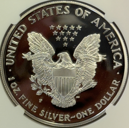 American Silver Eagles 1997-P 1 OZ PROOF AMERICAN SILVER EAGLE PCGS PR-70 ULTRA CAMEO PERFECT SPOT-FREE