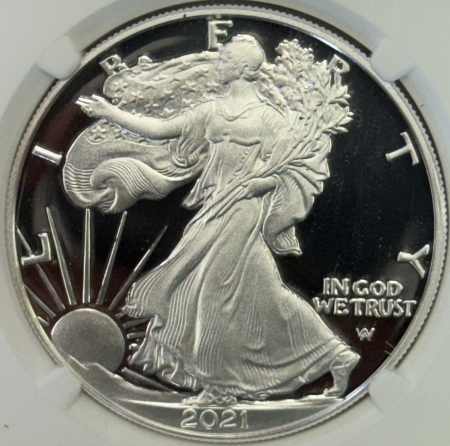 American Silver Eagles 2021W 1OZ AMERICAN SILVER EAGLE TY 2 NGC PF70 ULTRA CAM MAGNUM OPUS ADVANCED REL