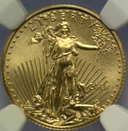 American Gold Eagles, Buffaloes, & Liberty Series 2016 $5 1/10 OZ AMERICAN GOLD EAGLE – NGC MS-70, PERFECT!