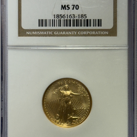 American Gold Eagles, Buffaloes, & Liberty Series 2005 $10 1/4 OZ AMERICAN GOLD EAGLE – NGC MS-70, PERFECT!