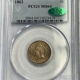 CAC Approved Coins 1860 INDIAN CENT – PCGS MS-64, FLASHY, PREMIUM QUALITY & CAC APPROVED!