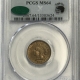 CAC Approved Coins 1864 INDIAN CENT COPPER NICKEL PCGS MS-64 LUSTROUS PREMIUM QUALITY CAC APPROVED!