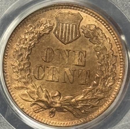 CAC Approved Coins 1867 INDIAN CENT, S-5 – PCGS MS-64 RB, PREMIUM QUALITY! CAC APPROVED! EAGLE EYE