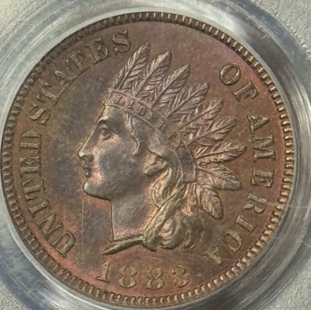 Indian 1883 INDIAN CENT – PCGS MS-64 RB, PRETTY & PREMIUM QUALITY!