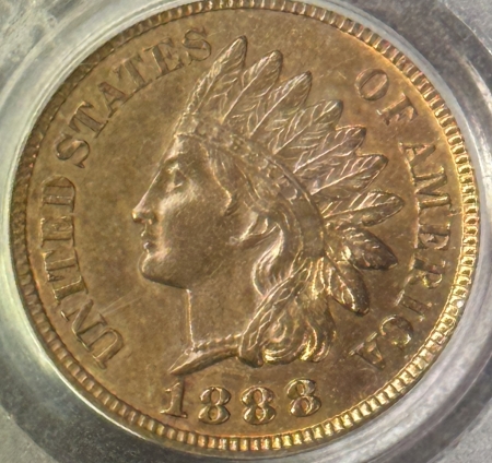 CAC Approved Coins 1888 INDIAN CENT – PCGS MS-64 RB, PREMIUM QUALITY AND CAC APPROVED!