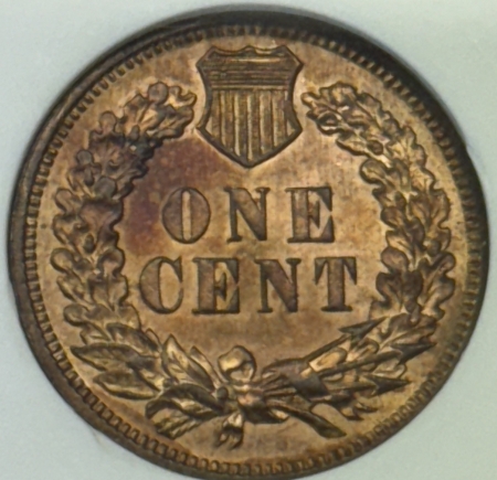 Indian 1906 INDIAN CENT – ANACS MS-64 RB, PREMIUM QUALITY & LOOKS GEM! OLD HOLDER!