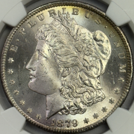 CAC Approved Coins 1879-S $1 MORGAN DOLLAR – NGC MS-65, PRETTY, PREMIUM QUALITY+ CAC APPROVED!