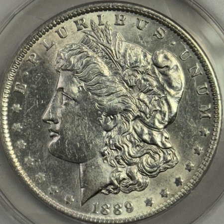 Morgan Dollars 1889-O $1 MORGAN DOLLAR – ANACS AU-50, FLASHY, HIGH GRADE LOOKS BETTER!