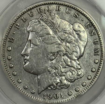 Morgan Dollars 1901-S $1 MORGAN DOLLAR – ANACS VF-30, TOUGH! LOOKS BETTER!