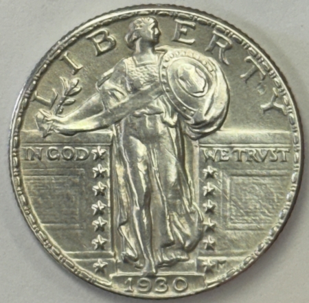 New Store Items 1930 STANDING LIBERTY QUARTER – UNCIRCULATED!