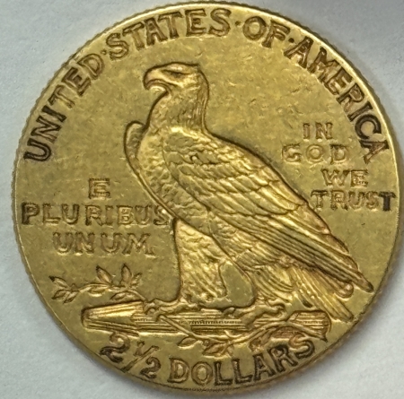 New Store Items 1913 $2.50 INDIAN GOLD QUARTER EAGLE – NICE ABOUT UNCIRCULATED!