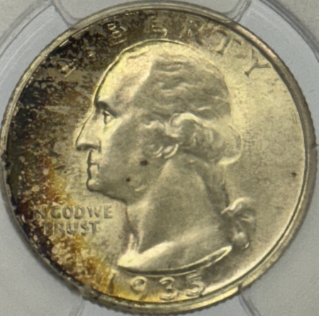 New Certified Coins 1935-D WASHINGTON QUARTER – PCGS MS-64, ATTRACTIVE!