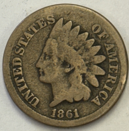 New Store Items 1861 INDIAN CENT – DECENT, CIRCULATED!