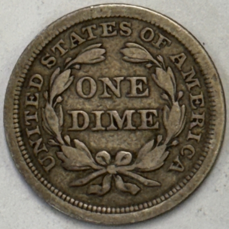 New Store Items 1853 SEATED LIBERTY DIME, ARROWS – NICE HIGH GRADE CIRC EXAMPLE, FULL LIBERTY!