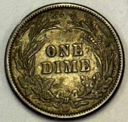 New Store Items 1912-D BARBER DIME – ORIGINAL HIGH GRADE EXAMPLE, XF/AU