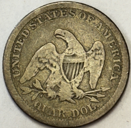 New Store Items 1861 SEATED LIBERTY QUARTER – NICE PLEASING CIRCULATED EXAMPLE! CIVIL WAR DATE!