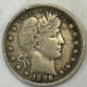 New Store Items 1896-O BARBER QUARTER – NICE ORIGINAL VERY GOOD! KEY-DATE!