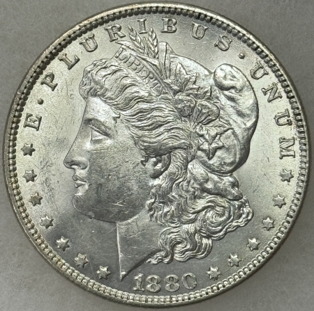 Morgan Dollars 1880 MORGAN DOLLAR – WHITE UNCIRCULATED!