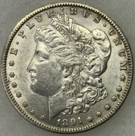 Morgan Dollars 1891-S $1 MORGAN DOLLAR – HIGH GRADE EXAMPLE, CLOSE TO UNCIRCULATED!