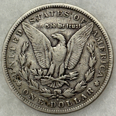 Morgan Dollars 1896-S $1 MORGAN DOLLAR – NICE PLEASING CIRCULATED EXAMPLE, APPROACHING VF!