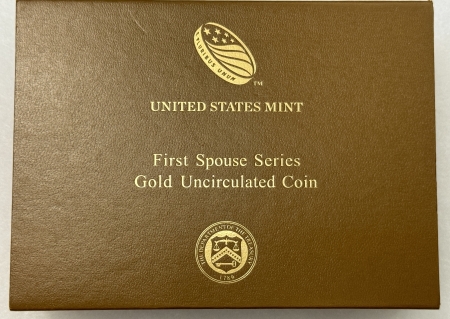 Modern Gold Commems 2015-W 1/2 OZ FIRST SPOUSE $10 GOLD, JACQUELINE KENNEDY – FRESH GEM BU IN OGP!