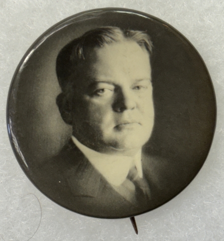 New Store Items 1928 HOOVER 1 3/4″ CELLO, SCARCE LARGE SEPIA PHOTO CAMPAIGN BUTTON-near MINT!