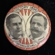 New Store Items 1920 JAMES COX-TRIO OF 1/2″ CELLO “JIM COX” BUTTONS IN RED, WHITE & BLUE-MINT!