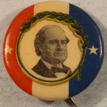 Other Collectibles 1908 WILLIAM JENNINGS BRYAN 7/8″ PICTURE CELLO, R/W/B, RARE DESIGN, NEAR MINT!