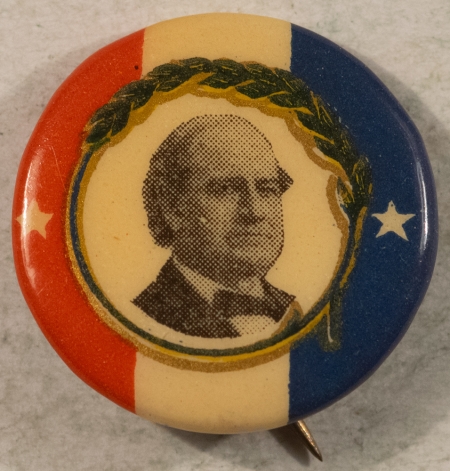 Other Collectibles 1908 WILLIAM JENNINGS BRYAN 7/8″ PICTURE CELLO, R/W/B, RARE DESIGN, NEAR MINT!