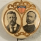 New Store Items 1900 WILLIAM MCKINLEY TEDDY ROOSEVELT 1 1/4″ SEPIA CELLO JUGATE UNUSUAL NR-MINT