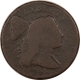 Draped Bust Half Cents 1797 LARGE CENT, REV OF 1797 NO STEMS – CIRCULATED LOW GRADE