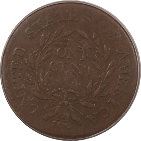 Flowing Hair Large Cents 1795 FLOWING HAIR LARGE CENT, PLAIN EDGE – PCGS XF-40, WHOLESOME & PERFECT!