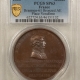 Exonumia 1820 FRANCE DUCHESS OF BERRY BRONZE MEDAL, 40MM, PCGS SP-64, PROOFLIKE & LOVELY