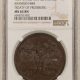 Exonumia 1809 DATED FRANCE BRONZE MEDAL, AUGUSTUS-ROYAL MINT VISIT, 41MM NGC MS-65 BN